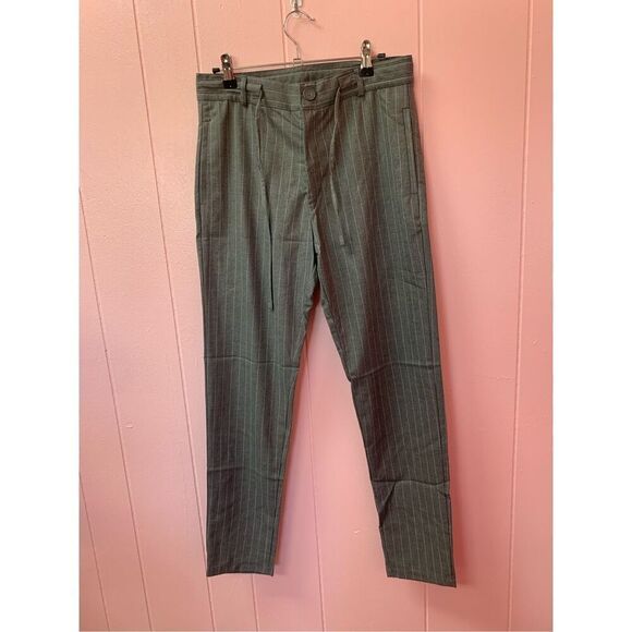 Bolongaro Trevor Other - Bolongaro Trevor Gray Pinstriped Skinny Trouser Chino Pants Size 28 x 32 NWT